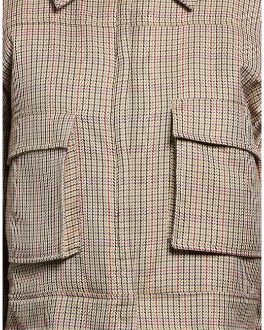 JOHNY Brown Jacket Acrylic, Wool
