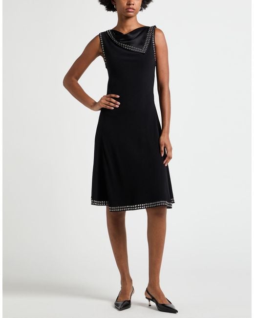 Burberry Black Midi Dress Viscose