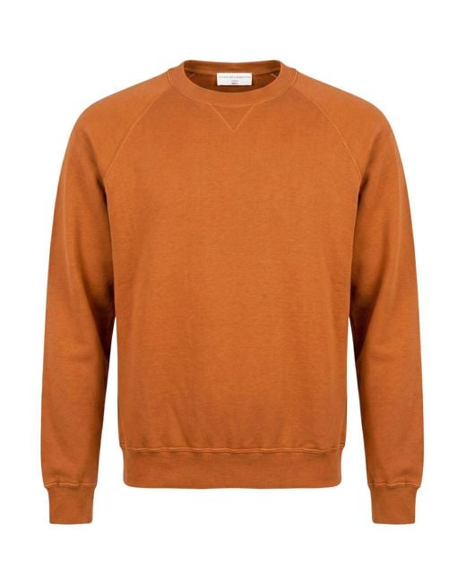 FILIPPO DE LAURENTIIS Orange Sweatshirt Cotton for men