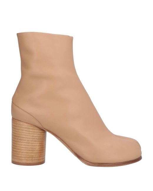 Maison Margiela Natural Ankle Boots Leather