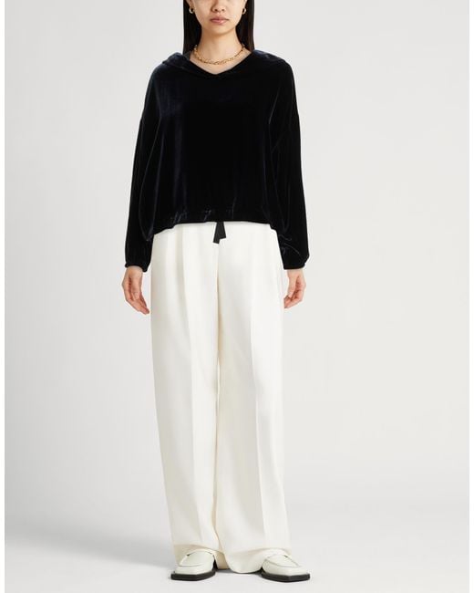 Aspesi Black Midnight Sweatshirt Viscose, Silk