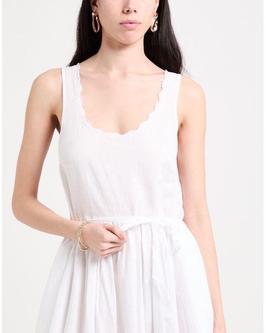 High White Midi-Kleid