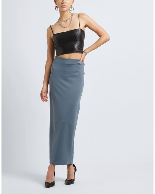 8 by YOOX Blue Long Skirt