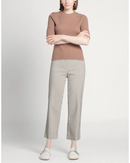 Semicouture Gray Pants Polyamide, Viscose, Polyester, Elastane