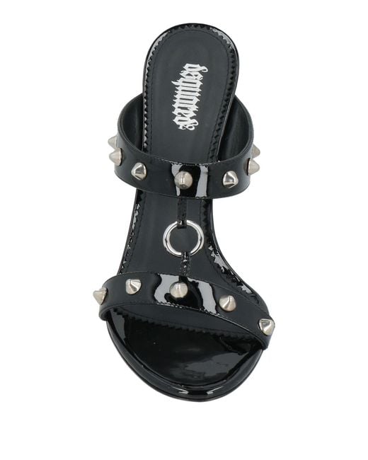 DSquared² Black Sandals Leather