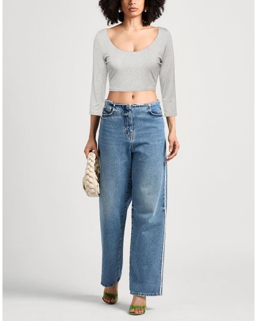 Norma Kamali Gray Top