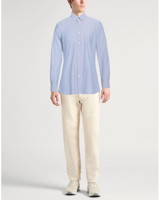 Tomas Maier Blue Light Shirt Cotton for men