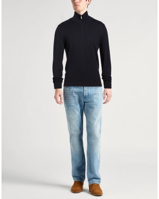Massimo Alba Blue Turtleneck for men