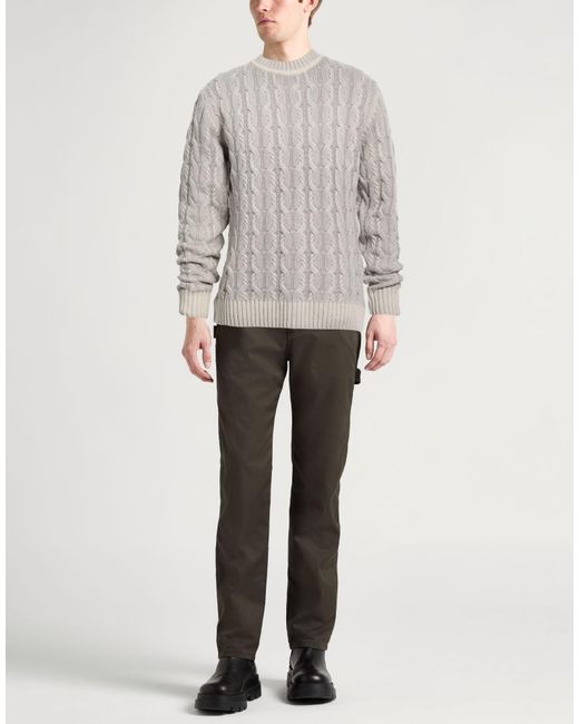 Daniele Fiesoli Gray Lab Sweater Merino Wool for men