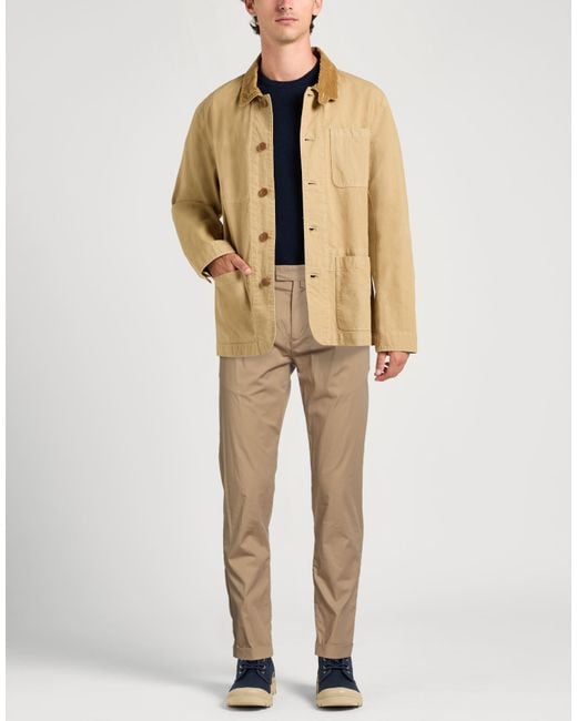 Brooksfield Natural Sand Pants Cotton, Polyamide, Elastane for men