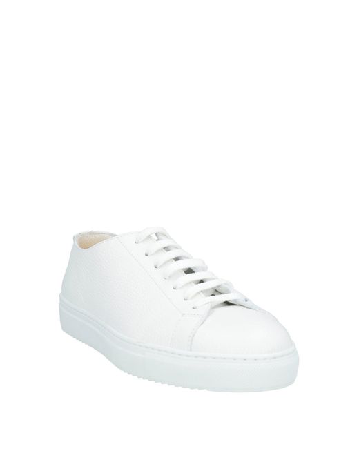 Doucal's White Roger Sneakers Leather for men