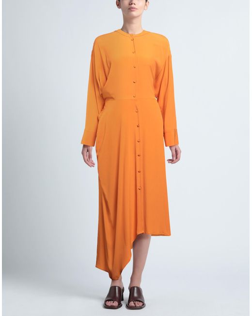 Vestito Lungo di Erika Cavallini Semi Couture in Orange