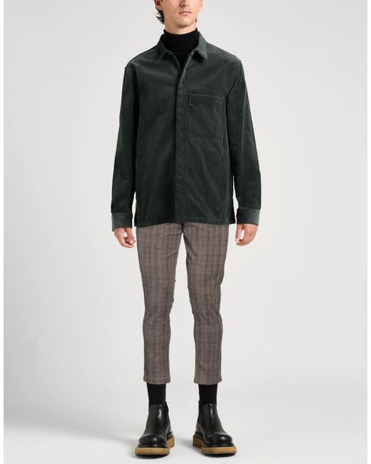 Jack & Jones Gray Pants Cotton, Recycled Polyester, Elastane for men