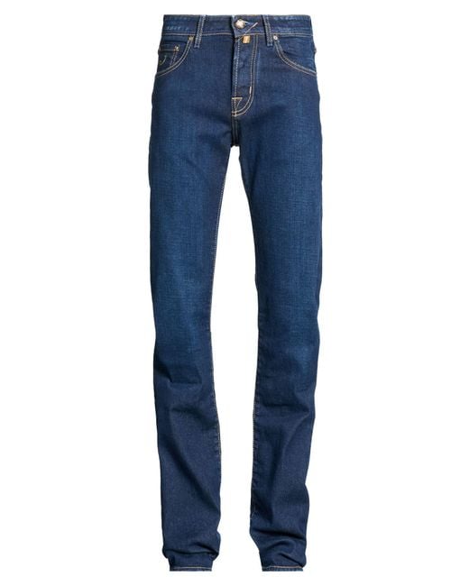 Jacob Cohen Blue Jeans Cotton, Elastomultiester, Elastane for men