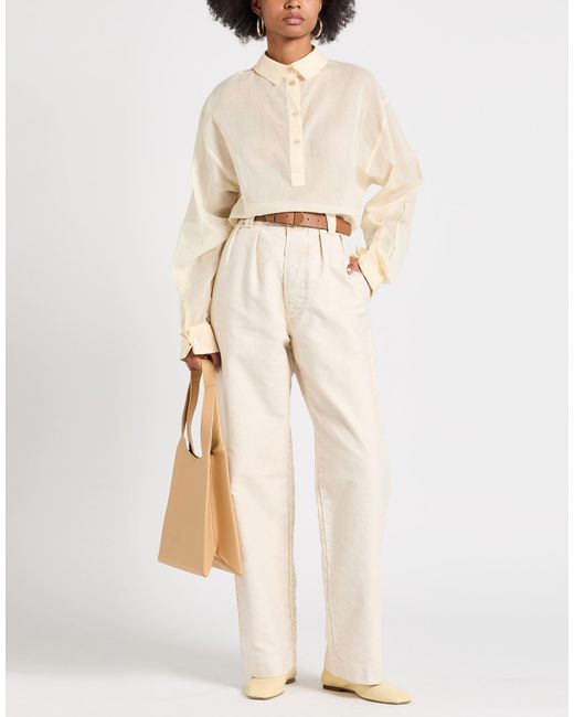 Maison Margiela Natural Pants Cotton