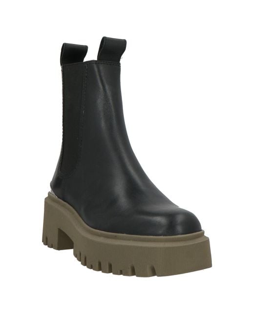Maje Black Ankle Boots Leather