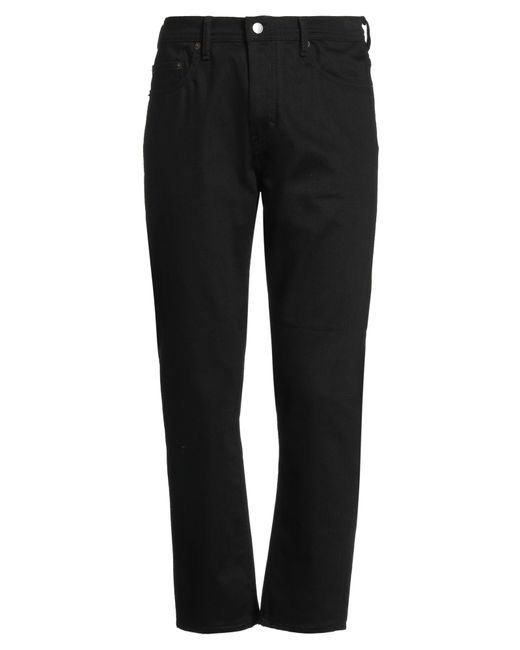 Acne Black Jeans Cotton, Polyester, Elastane for men