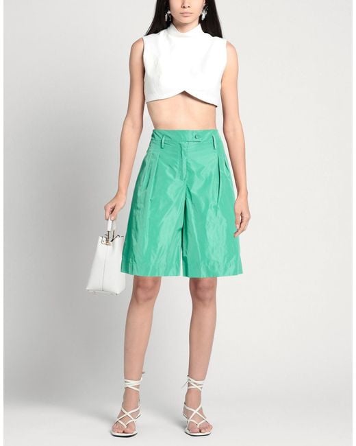 Maliparmi Green Shorts & Bermuda Shorts