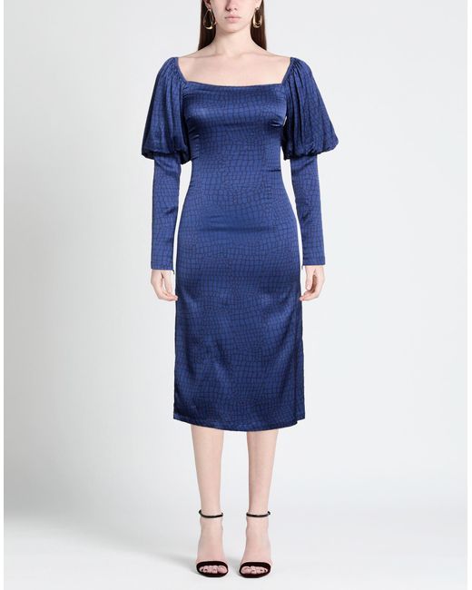 ANDAMANE Blue Midi Dress