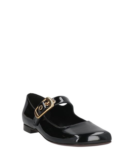 Chloé Black Ballet Flats Leather