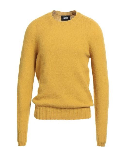 Pullover di Alpha Studio in Yellow da Uomo
