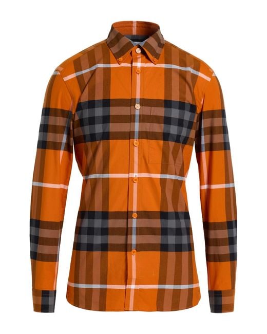 Camisa Burberry de hombre de color Orange