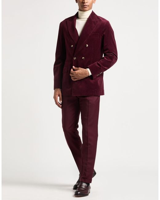 Brunello Cucinelli Red Blazer for men