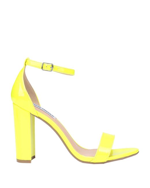 yellow steve madden sandals