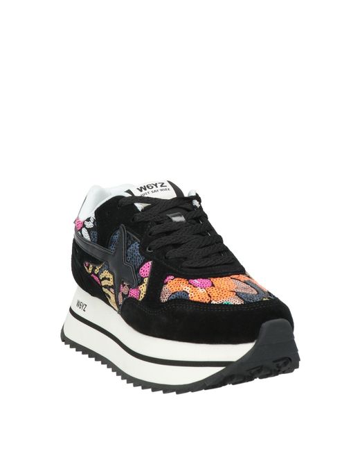 W6yz Black Trainers