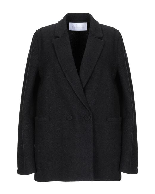 Harris Wharf London Black Blazer Wool, Polyamide, Polyester