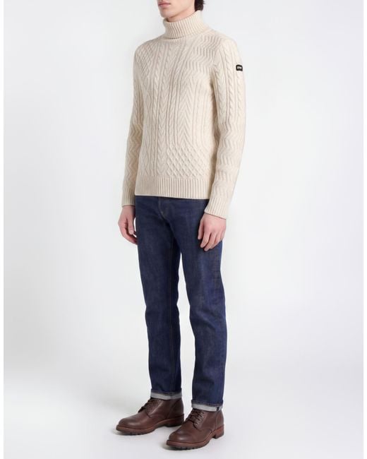 Schott Nyc White Turtleneck for men