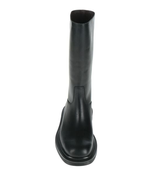 The Row Black Boot Leather