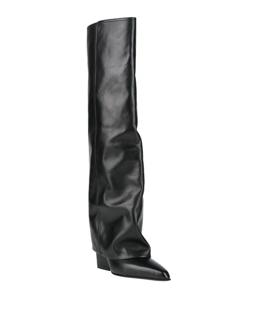 Paris Texas Black Boot Calfskin