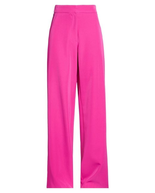 SILENCE LIMITED Red Pants Polyester, Elastane