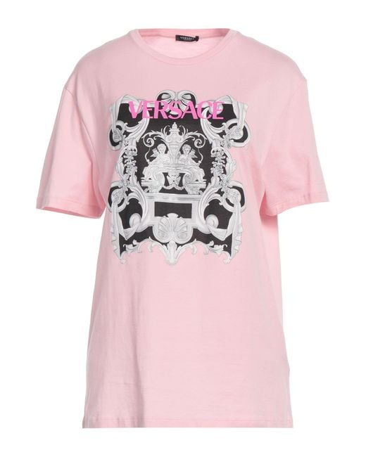 T-shirt di Versace in Pink