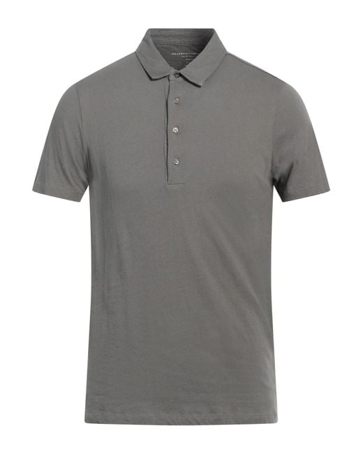 Majestic Filatures Gray Polo Shirt for men