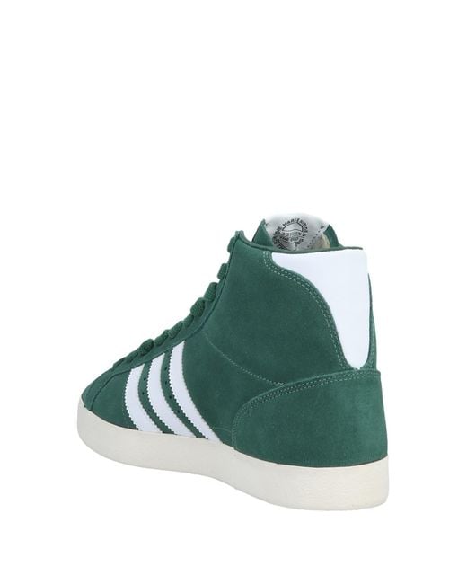 Adidas high tops top green and black