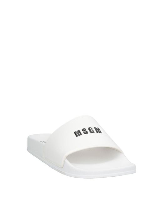 MSGM White Sandals for men