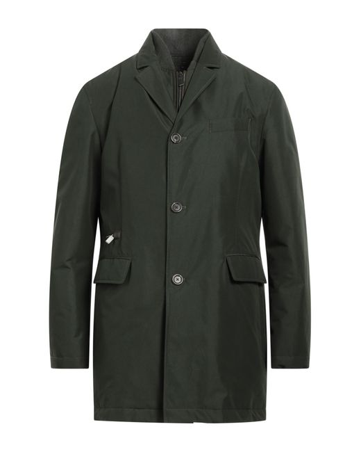 Canali Green Overcoat & Trench Coat for men