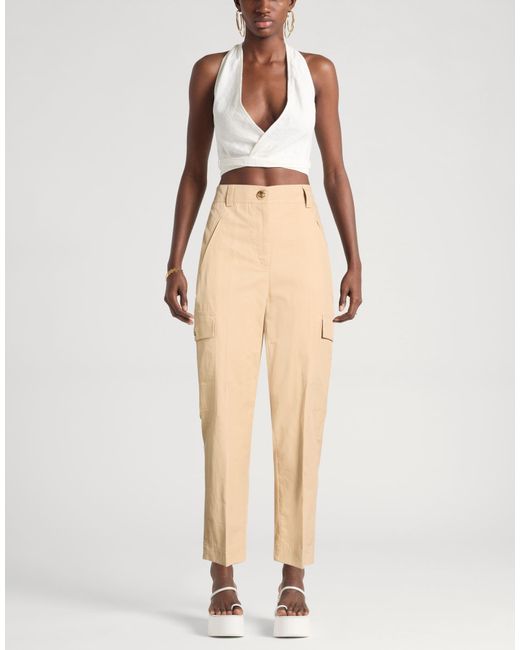 Twinset Natural Pants Cotton, Lyocell