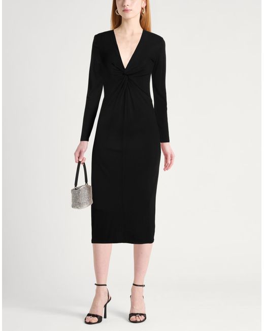 ARMANI EXCHANGE Black Midi Dress
