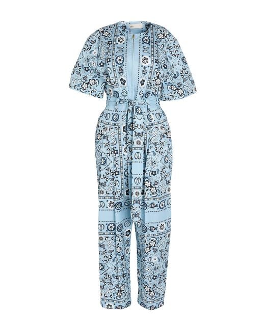 Tory Burch Blue Jumpsuits