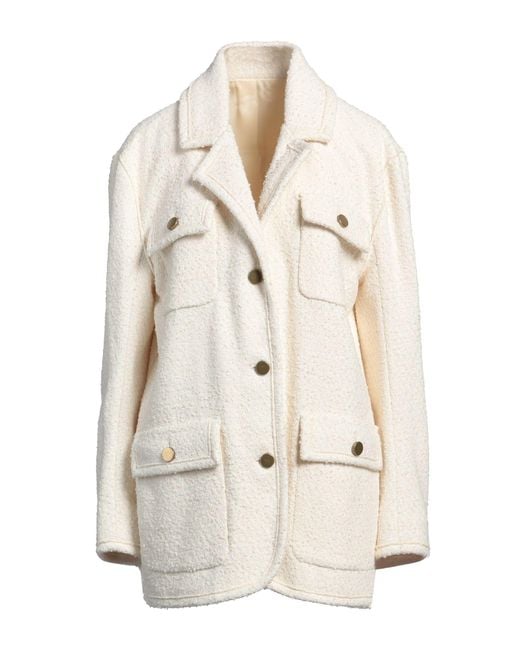 Philosophy Di Lorenzo Serafini White Blazer Cotton, Acrylic, Wool, Polyester, Polyamide