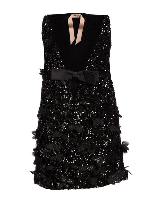 N°21 Black Mini Dress Polyester