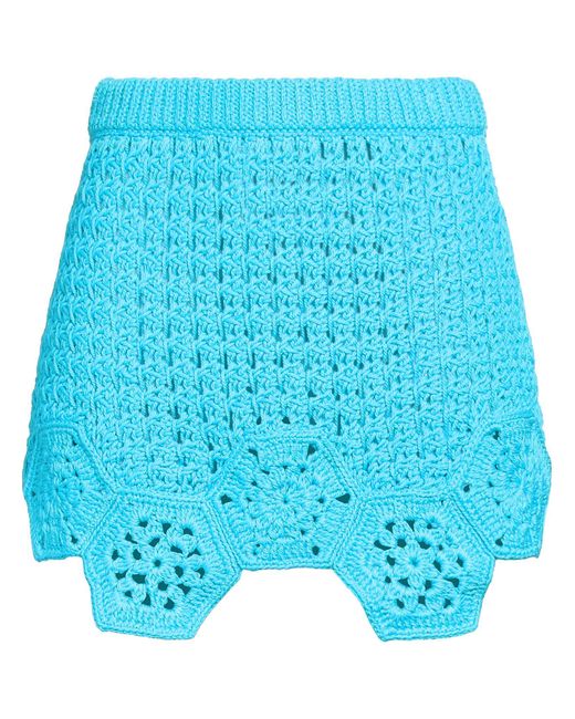 Alanui Blue Mini Skirt