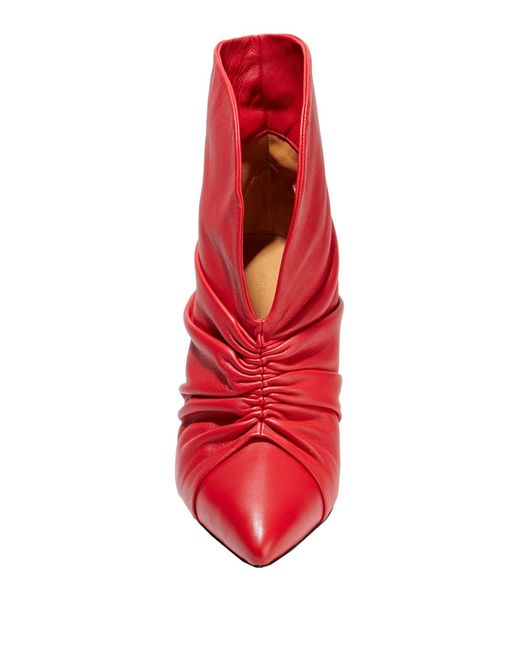 Isabel Marant Red Ankle Boots