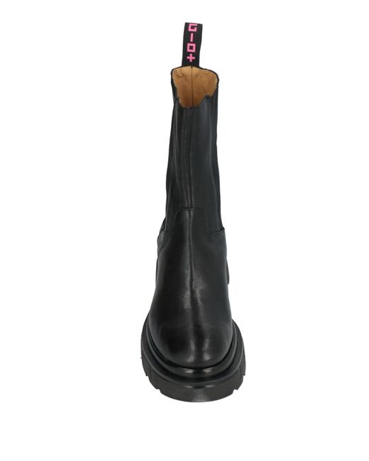 GIO+ Black Ankle Boots Leather
