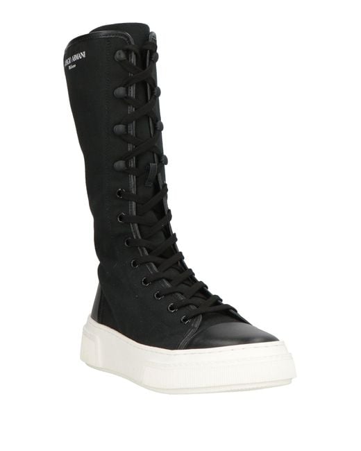 Giorgio Armani Black Ankle Boots