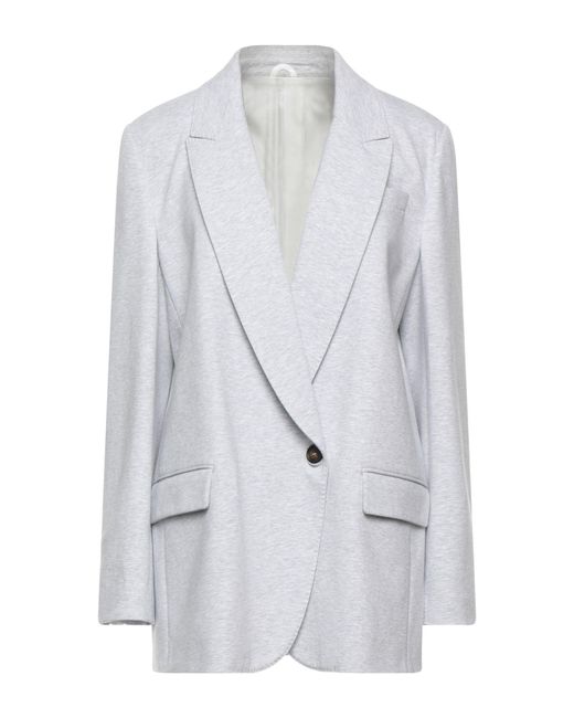 Brunello Cucinelli Gray Suit Jacket