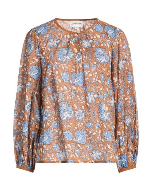 Antik Batik Pink Top Cotton
